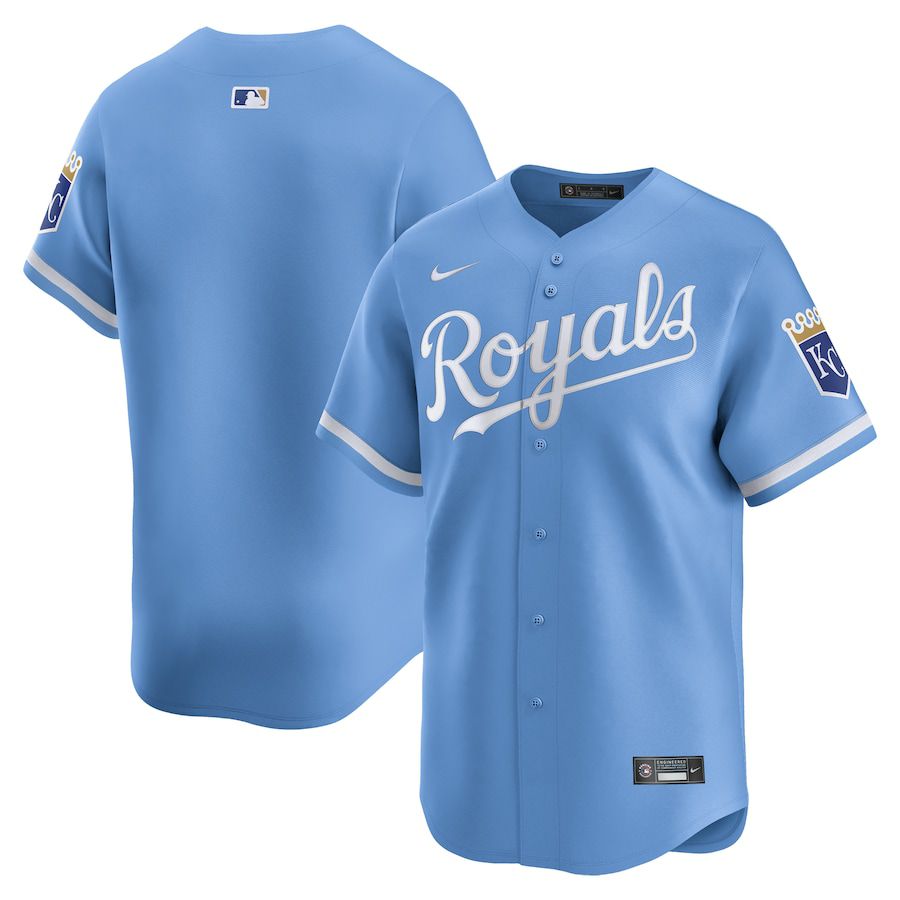 Men Kansas City Royals Nike Light Blue Alternate Limited MLB Jersey